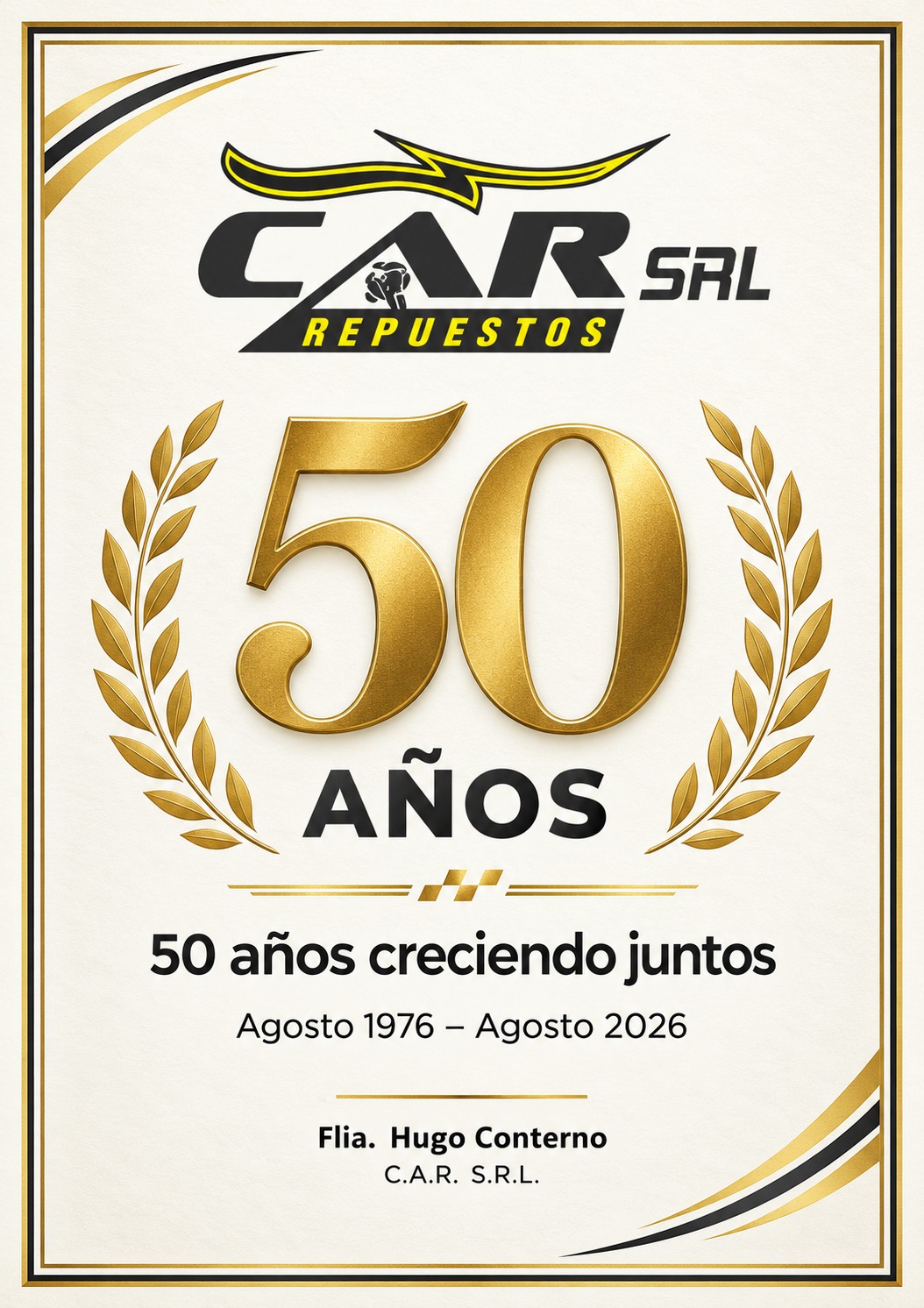 Conmemoración 50 Años CAR SRL - Car Repuestos